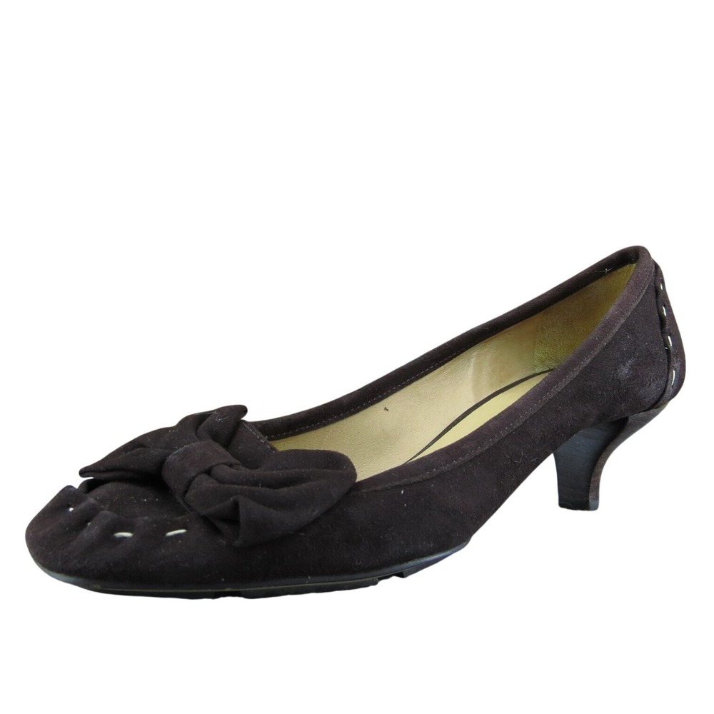 kate spade new york Women Pump Heel Shoes Brown Leather Size 8.5 Wide